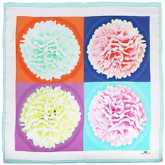 Евтини квадратни цветни копринени шалове